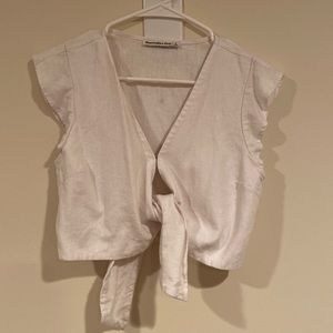 Abercrombie cropped shirt